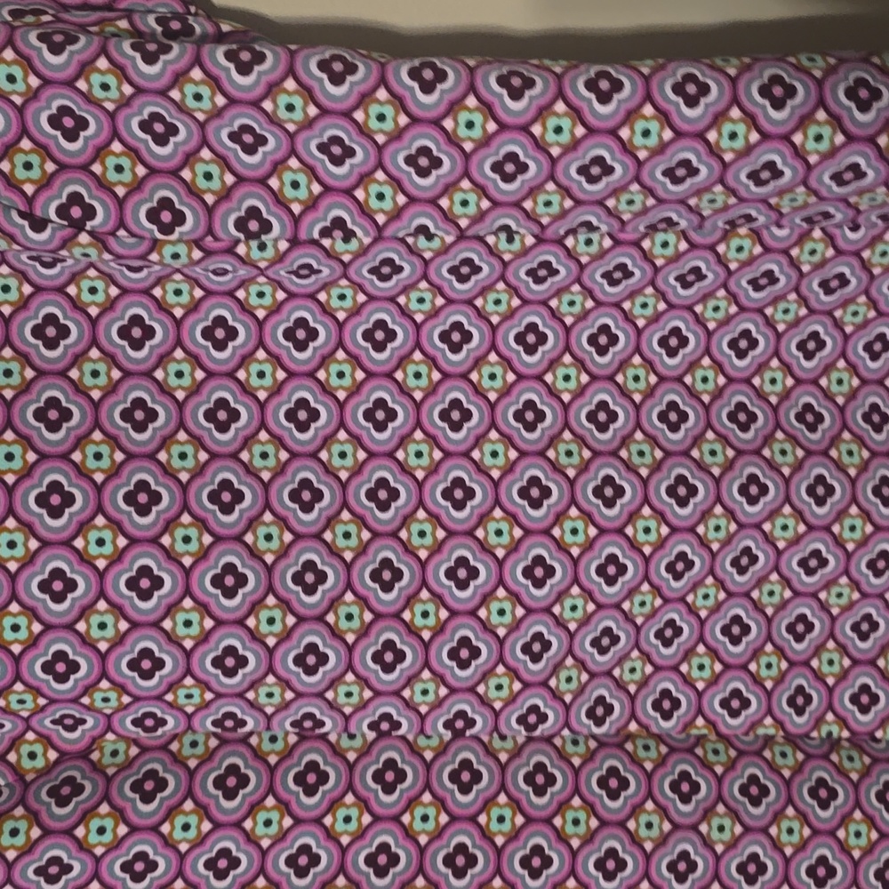 ZARA Mini Dress Size L Pink Green White Geometric Short Sleeve Retro Mod - Picture 2 of 4
